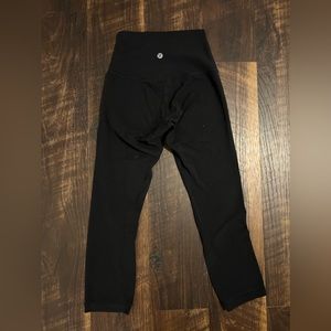 Lululemon Align High-Rise Crop Black Leggings 25”